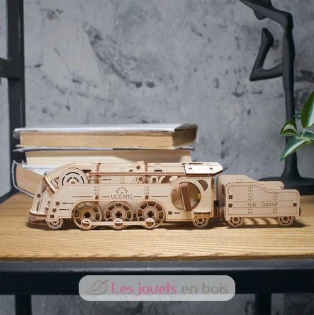 Puzzle 3D Mini locomotive U-70228 Ugears 9