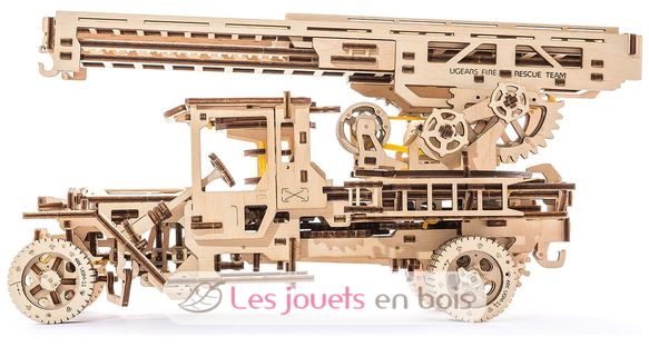 Puzzle 3D Camion de pompiers avec échelle U-70022 Ugears 3