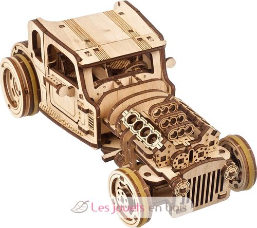 Puzzle 3D Hot Rod Furious Mouse U-70192 Ugears 5