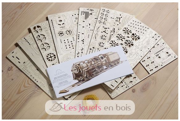 Puzzle 3D Locomotive à vapeur U-70012 Ugears 6