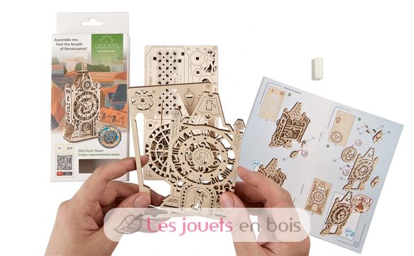 Puzzle 3D Ancien beffroi U-70169 Ugears 7