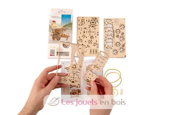 Puzzle 3D Mini biplan U-70159 Ugears 3