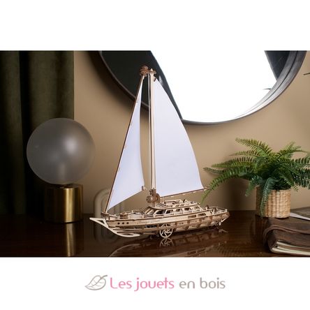Puzzle 3D Bateau à voile Sérénité U-70224 Ugears 9