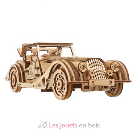 Maquette puzzle 3D en bois modèle mécanique / Roadster VM-01