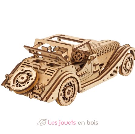 Maquette en bois voiture : Roadster VM-01, modèle mécanique