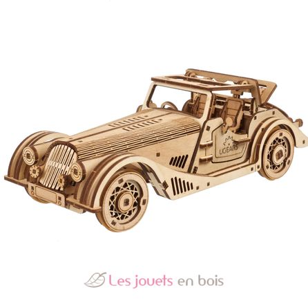 Maquette puzzle 3D en bois modèle mécanique Roadster VM-01