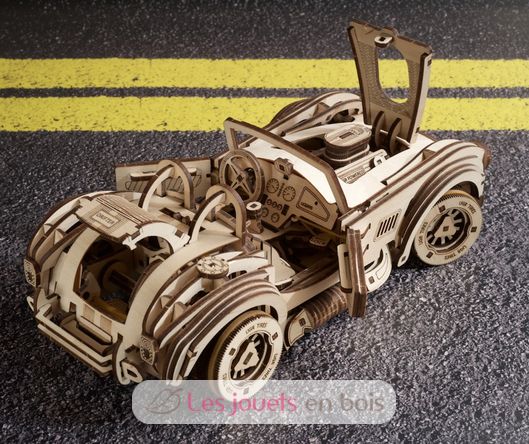 Puzzle 3D Voiture de course Drift Cobra U-70161 Ugears 5