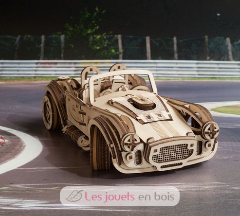 Puzzle 3D Voiture de course Drift Cobra U-70161 Ugears 6