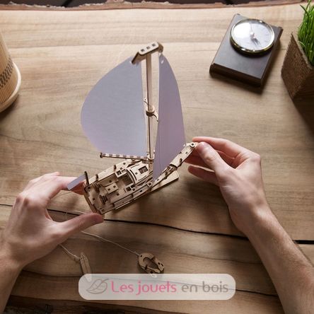 Puzzle 3D Yacht beauté de l'océan U-70193 Ugears 2