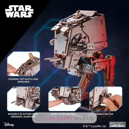 Puzzle 3D AT-ST Walker Star Wars U-70268 Ugears 3