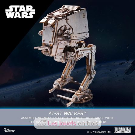 Puzzle 3D AT-ST Walker Star Wars U-70268 Ugears 6