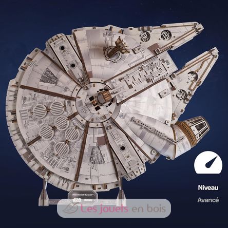 Puzzle 3D Faucon Millenium Star Wars U-70271 Ugears 2