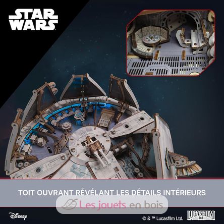 Puzzle 3D Faucon Millenium Star Wars U-70271 Ugears 4