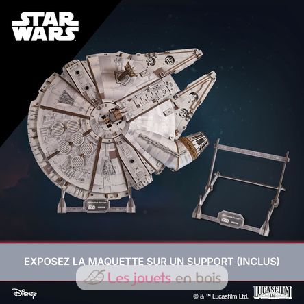 Puzzle 3D Faucon Millenium Star Wars U-70271 Ugears 6