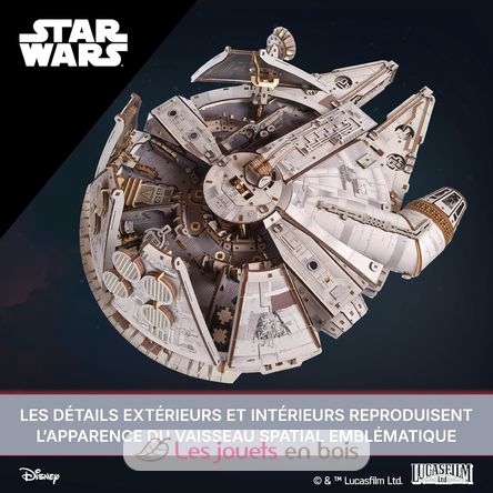 Puzzle 3D Faucon Millenium Star Wars U-70271 Ugears 8