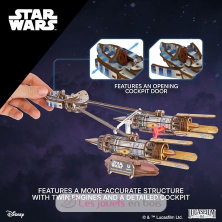 Puzzle 3D Podracer d’Anakin Skywalker U-70273 Ugears 5
