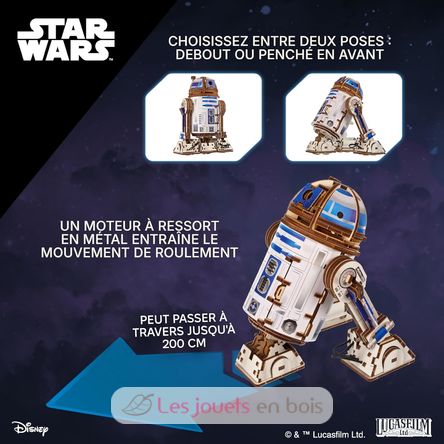 Puzzle 3D R2-D2 Star Wars U-70272 Ugears 7