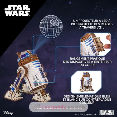 Puzzle 3D R2-D2 Star Wars U-70272 Ugears 8
