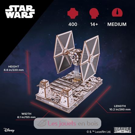 Puzzle 3D Chasseur TIE Star Wars U-70270 Ugears 2