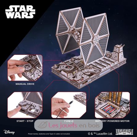 Puzzle 3D Chasseur TIE Star Wars U-70270 Ugears 3