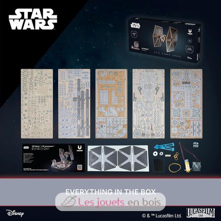Puzzle 3D Chasseur TIE Star Wars U-70270 Ugears 5