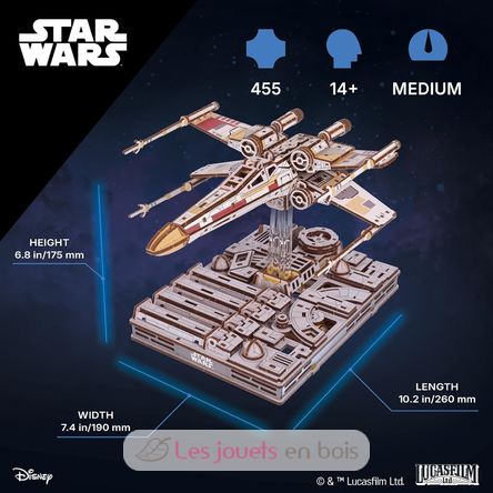 Puzzle 3D X-Wing de Luke Skywalker U-70269 Ugears 2