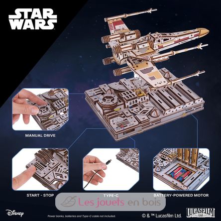 Puzzle 3D X-Wing de Luke Skywalker U-70269 Ugears 3