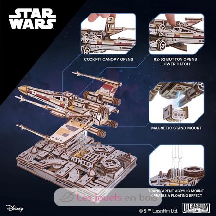 Puzzle 3D X-Wing de Luke Skywalker U-70269 Ugears 4