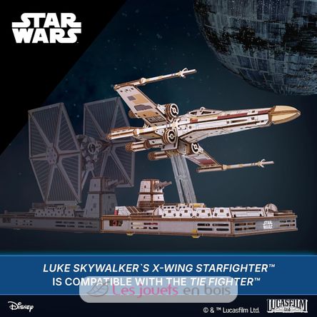 Puzzle 3D X-Wing de Luke Skywalker U-70269 Ugears 9