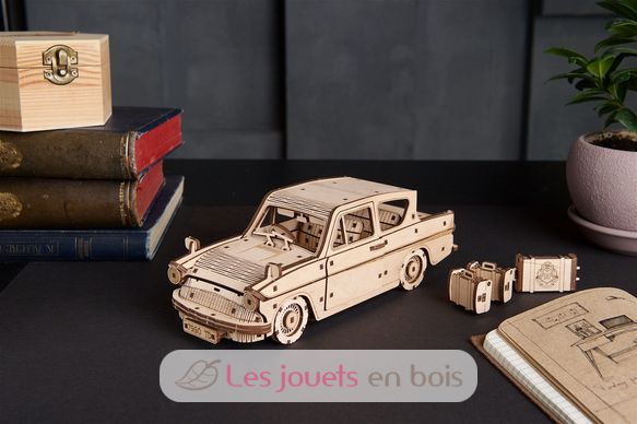 Puzzle 3D La voiture volante Anglia U-70173 Ugears 6