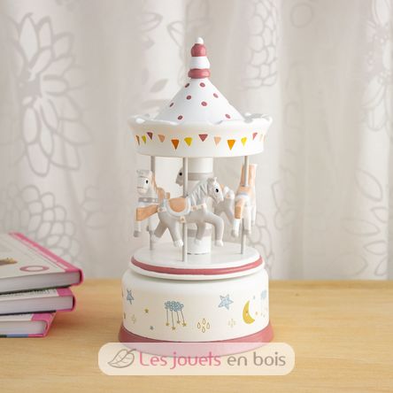 Boîte à musique carrousel rouge brique UL4126 Ulysse 2