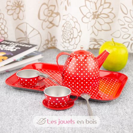 Dinette en métal rouge à pois UL5076 Ulysse 2