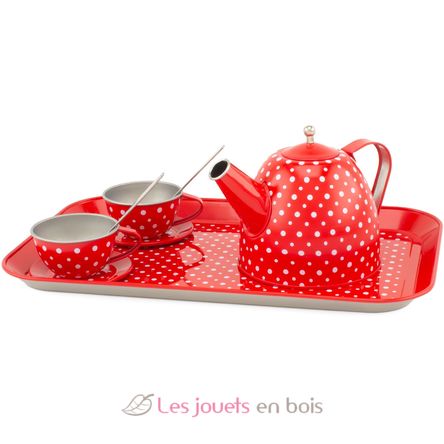 Dinette en métal rouge à pois UL5076 Ulysse 3