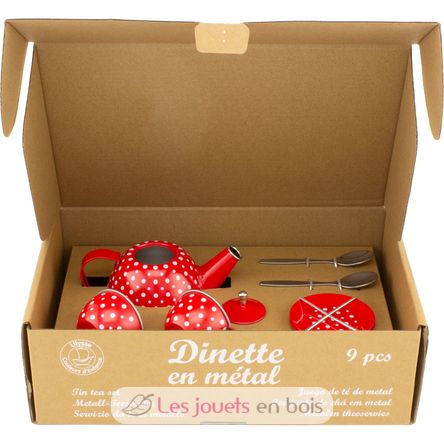 Dinette en métal rouge à pois UL5076 Ulysse 5