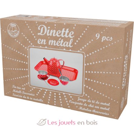 Dinette en métal rouge à pois UL5076 Ulysse 6