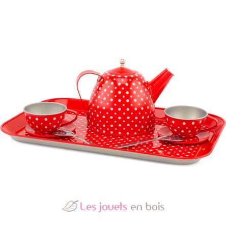 Dinette en métal rouge à pois UL5076 Ulysse 1
