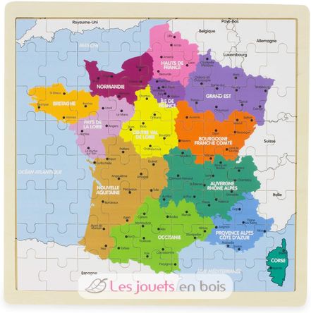 Puzzle carte de France les régions UL-3971 Ulysse 3