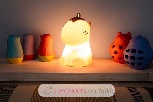 Veilleuse Licorne rose pailletée avec télécommande LL-UNIPINKR Little L 6