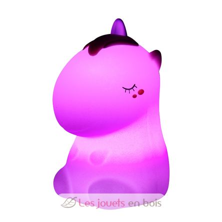 Veilleuse Licorne rose pailletée avec télécommande LL-UNIPINKR Little L 5