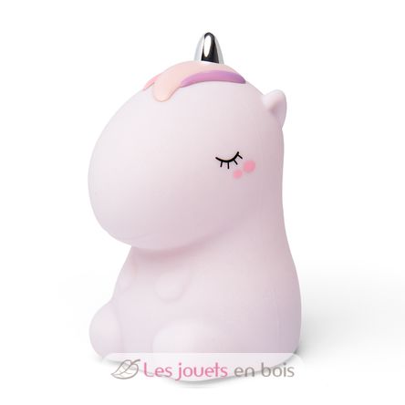 Veilleuse Licorne rose pailletée avec télécommande LL-UNIPINKR Little L 1