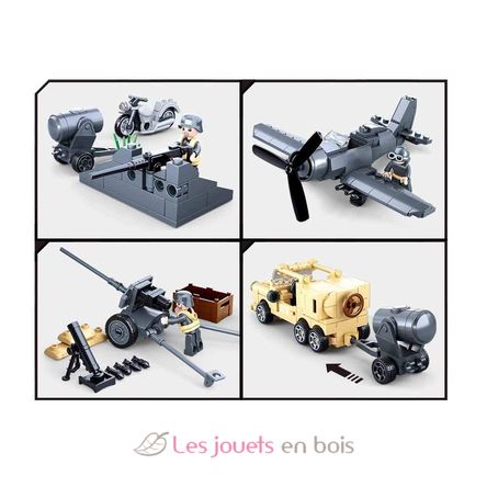 Army WWII - La bataille 552 pièces SL-M38-B0812 Sluban 4
