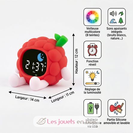 Veilleuse réveil Réveillou la framboise UL8160 Ulysse 3