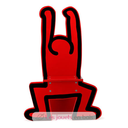 Chaise Keith Haring rouge V0314-1401 Vilac 2
