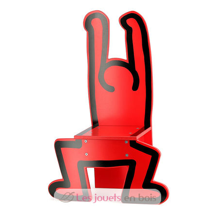 Chaise Keith Haring rouge V0314-1401 Vilac 3