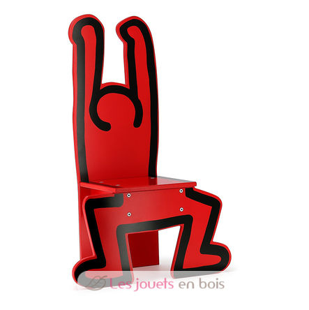 Chaise Keith Haring rouge V0314-1401 Vilac 1