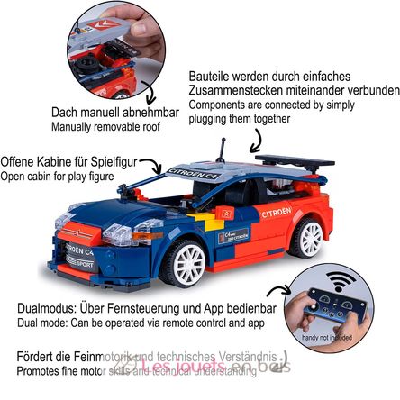 Voiture Citroën C4 WRC 329 pièces C51078W CaDA 4