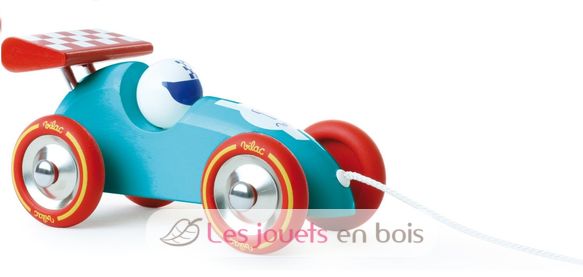 Voiture de course turquoise et rouge V2309B Vilac 1