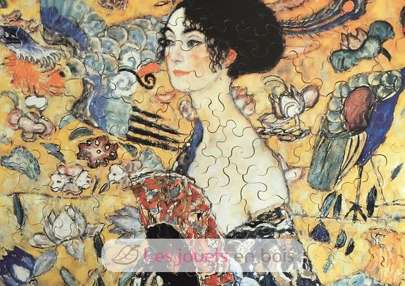 La dame à l'éventail de Klimt K515-100 Puzzle Michèle Wilson 1