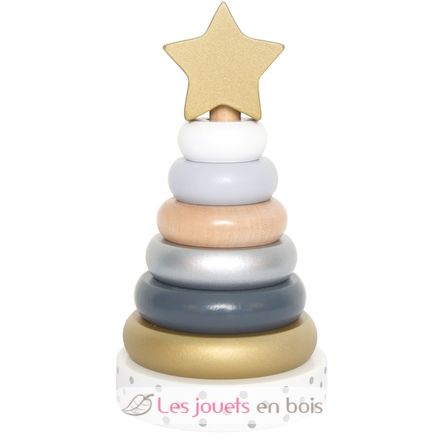 Jeu pyramide bois Silver JAB-W7157 JaBaDaBaDo 1