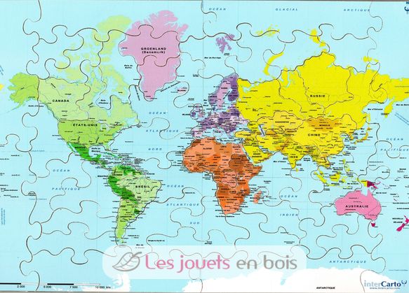Carte du Monde K75-50 Puzzle Michèle Wilson 1